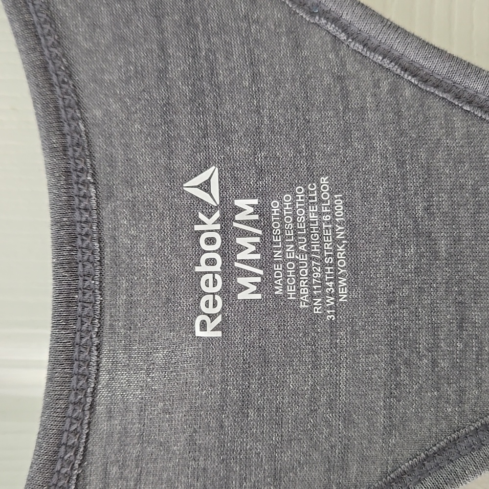 Heather Gray Reebok Racerback Tank - Picture 3 of 7